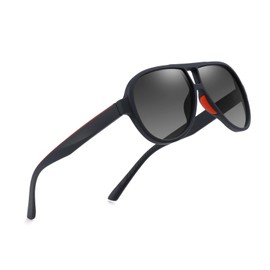 SA HEXISHIJIA Polarized Aviator Sunglasses for Women Men, Classic 70s Sun Glasses Vintage Trendy Oval Aviators Shades New (Grey)