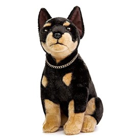 lilizzhoumax Simulated Doberman Plush Toy, Super Handsome Dog Toy, Kids Birthday Christmas Gift, Doberman Gift, Soft, Plush Toy, Boy Girl Toy