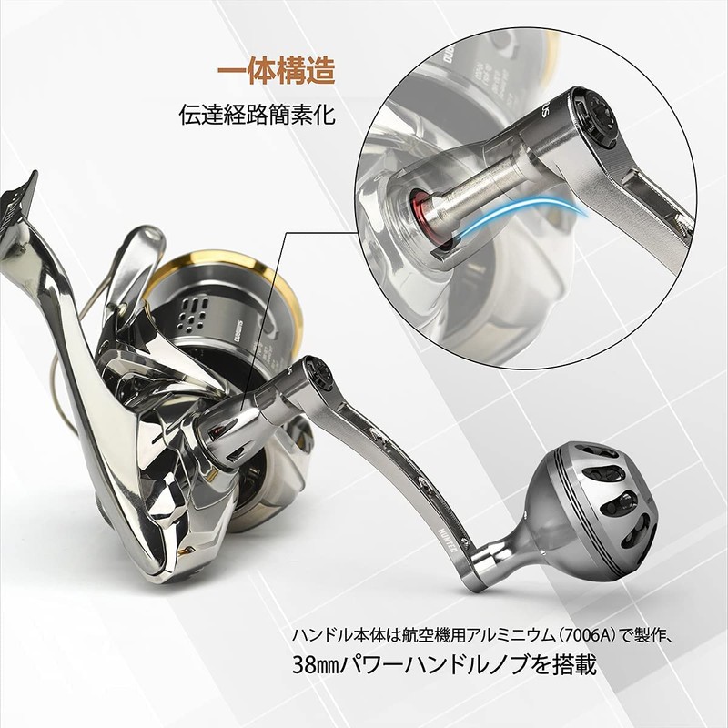Gomexus Handle, Daiwa, Reel Handle, Lever Handle, Spinning Power Handle,