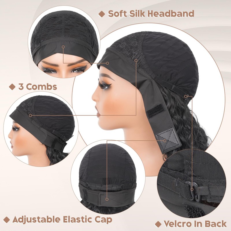 Curly Headband Wig - Deep Wave & Water Wave Headband