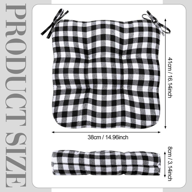 Geetery 4 Pack Chair Cushions Dining Kitchen Office Chair Seat