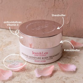 Jean & Len Spa Ceremony Giftbox Peony & Lychee, Premium Gift Box with 3 High Quality Products, Products for Body and Mind, Packaging is FSC Certified, Vegan Gift Set