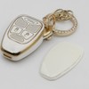 for Jeep Key fob Cover (3B-White Gray)