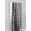 Industrial Utility Diamond Plate Metallic Chrome Finish Vinyl Wrap Sheet