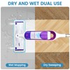 6 Pack Reusable Microfiber Mop Pads Compatible with Swiffer PowerMop,