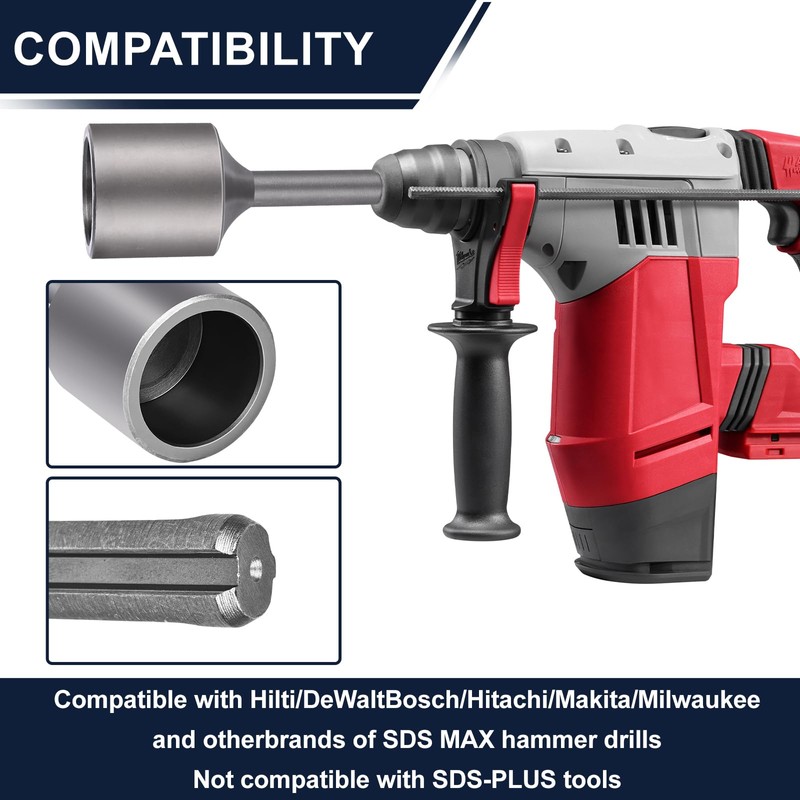 SDS Max Shank T-Post Driver for T Posts, 2 Inch