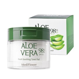 Aloe Vera Fresh Soothing Toner Pads / Moisture & Soothing 180ml 60 Pads / 알로에베라 프레쉬 수딩 토너패드수분진정 180ml 60매