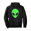 Green Alien Head Outfit 90s Style Alien Costume Pullover Hoodie