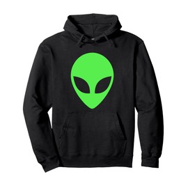 Green Alien Head Outfit 90s Style Alien Costume Pullover Hoodie