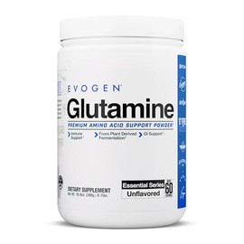 Evogen Glutamina - Aminoácido Recuperador Premium  Favorece la Recuperación Muscular  L-glutamina  Sin Sabor  60 Porciones                            
