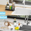 Sponge Holder for Kitchen Sink, Sink Caddy with High Brush