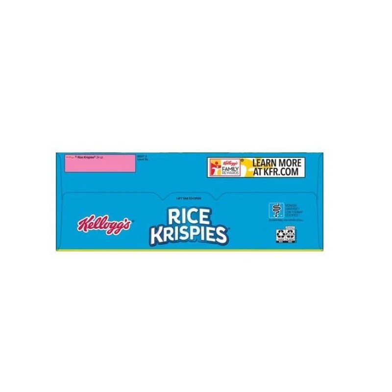 Kellogg's Rice Krispies Cold Breakfast Cereal, 8 Vitamins and Minerals,