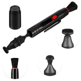 3 Pieces Multifunction Lens Cleaning Pen Brush Lens Brush for Optics Screen Cleaning Pen for Camera SLR Telescope Magnifying Glass Binoculars Spotting Scopes Rangefinders Monoculars