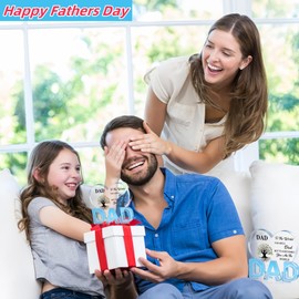 JLBLNHW Dad Gifts for Fathers day from Daughter Son Wife,Delicate Thanksgiving Birthday Gift for dad,Acrylic Heart Sign Plaque Presents 3.9 x 3.7 inch