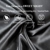 Satin Pillow Cases 2 Pack - Dark Gray Pillowcase for