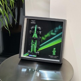 iLuane Display Wallboard for Speed Champions Aston Martin Aramco AMR24 Race Car Toy - Building Set 77245, Adult Collectibles Wall Mount, Home or Office Décor (No Car Included)