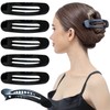 RC ROCHE 6 Pcs Flat Claw Hair Clips for Women