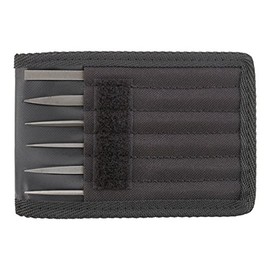 Stahlwille 96722801 13100 Set of Needle Files, 6-Piece Assortment, Round, Half Round, Three Square, Square, Hand, Flat, in Textile Bag, Made in Germany