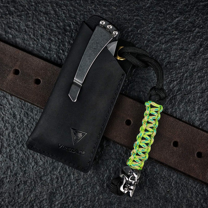 VIPERADE PJ11 Leather Knife Sheath for Belt, Knife Holster, Pocket