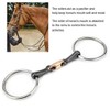 SagaSave Stainless Steel Horse Bit, Tack Bridle Bit Horse Toggle