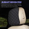 Hovom Car Headrest Cover, Soft Breathable Leather Front Seat Head