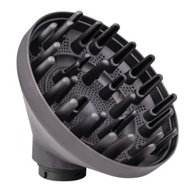 Puasok Diffuser Attachment for Dyson Airwrap HS01 HS03 HS05, Hair Dryer Attachment for Curly Hair, Hair Dryer Diffuser Nozzle, Compatible with Airwrap Styler (Grey)