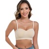 ANGOOL Strapless Bras for Women Wirefree Non-Slip Tube Top Invisible