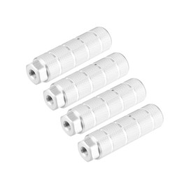 ACROPIX 4pcs Aluminum Alloy Rear Foot Pegs Footrests Universal Silver Tone for BMX MTB Bike Bicycle Fit 3/8 Inch Axles Car Parts