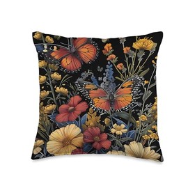 Pollinator Garden Design Wildlife Flowers Native Plants Throw Pillow