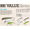 Rebel Tracdown Minnow Fishing Lure - Bass , 2 1/2