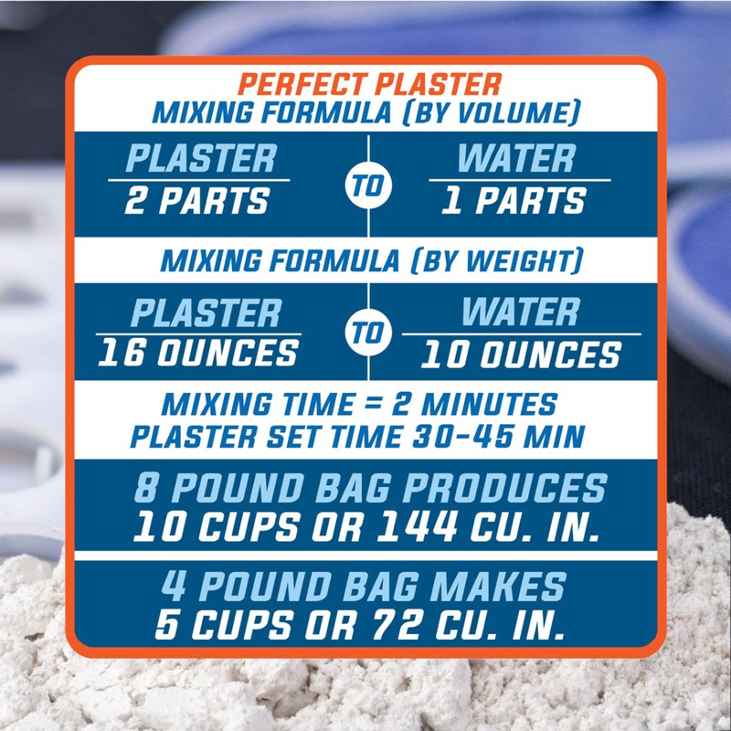 Perfect Plaster Non-Toxic, Color-Blendable, Mix with Water Pottery & Ceramic