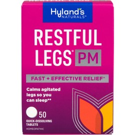 Hyland's Restful Legs PM, Nighttime Formula, Calms Agitated Legs so You Can Sleep, 50 Quick Dissolving Tablets
