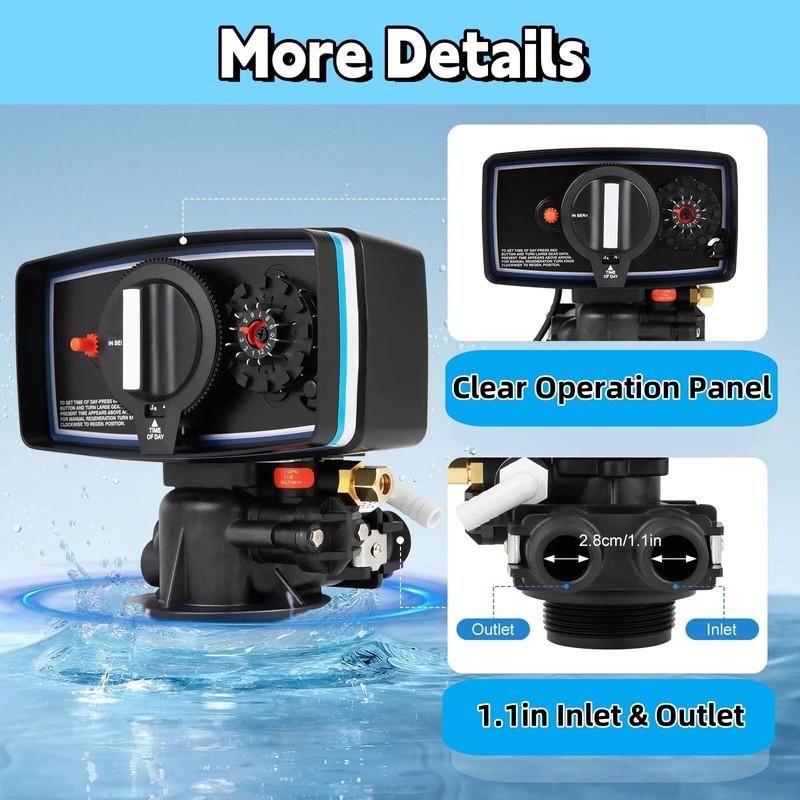 5600 Water Softener Control Valve, 12-Day Timed Control Valve, Automatic