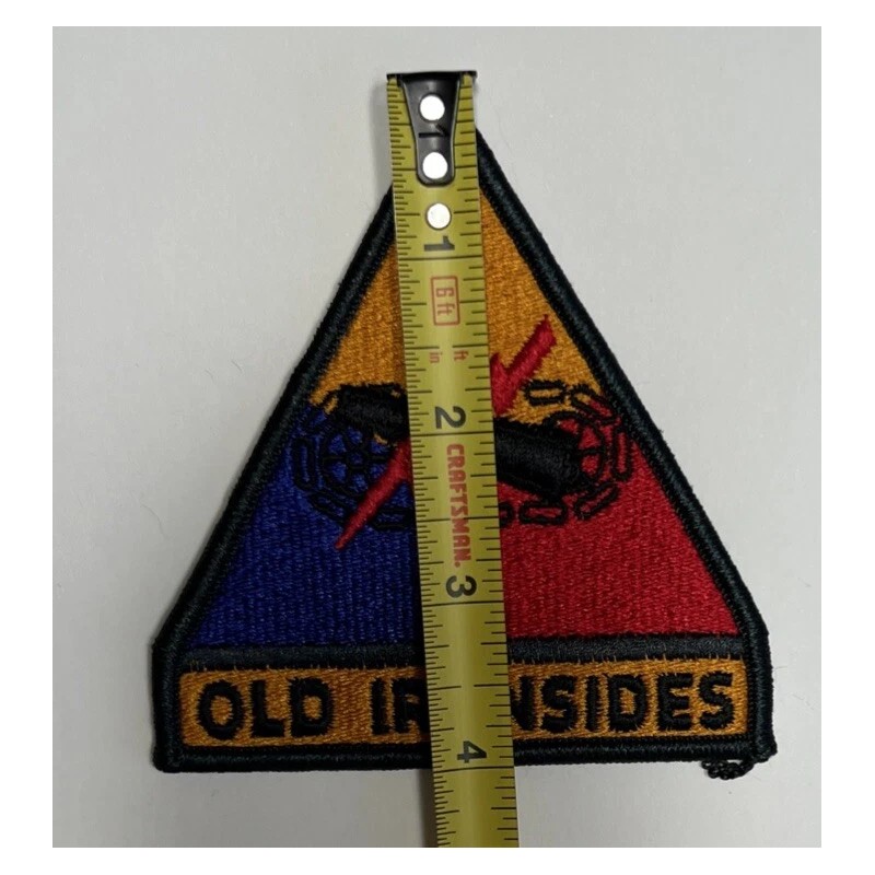 US Army 1st Armored Division "OLD IRONSIDES" 4”Shoulder Patch ~