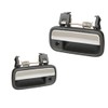 PAR MANIJAS PUERTA EXTERIOR con hoyo cromado - Compatible con
