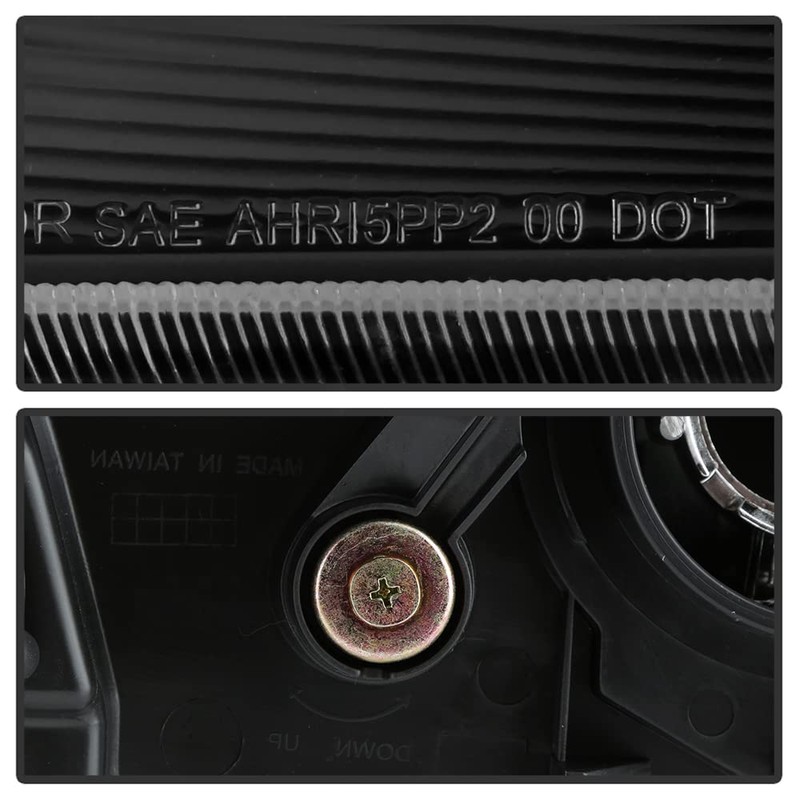 ACANII - For Blk 2003-2005 Honda Pilot Replacement Headlights Headlamps