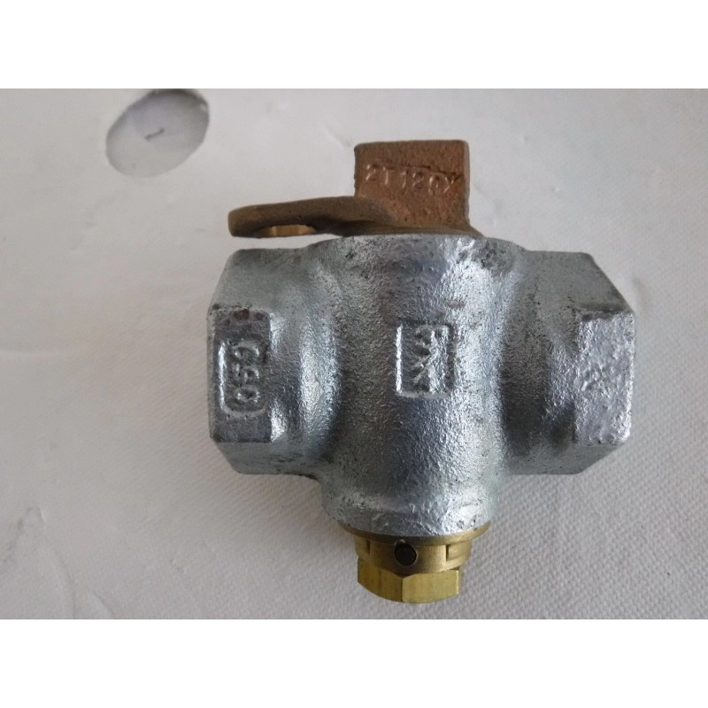 MULLER Mueller 3/4 in. Galvanized Luboseal Gas Stop meter Valve