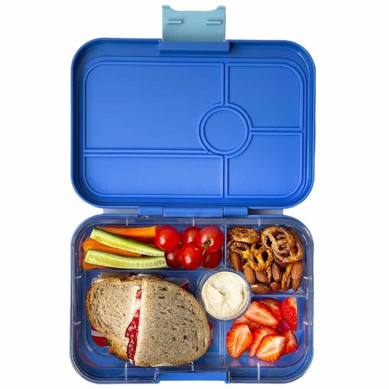Yumbox Lunch Box Tapas 5 Compartment, Antibes Blue (Jungle)