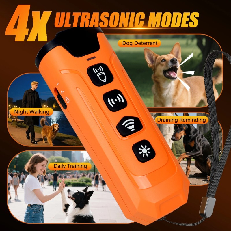eperfectcom Dog Bark Deterrent Device Ultrasonic Anti Barking Dogs Training