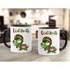 MoonWorks® Kaffee-Tasse Chillkröte Schildkröte Rastafrisur Joint Comic Stil Kaffeetasse Fun-Tasse