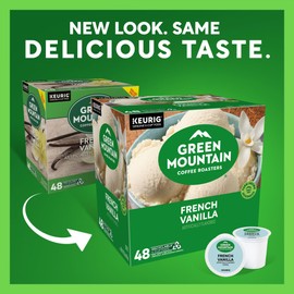 Green Mountain Coffee Roasters French Vanilla Coffee, Keurig Single-Serve K-Cup Pods, Light Roast, 48 Count