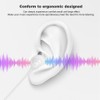 3.5mm Wired Control InEar Headphone Stereo Earphone with Microphone Wide