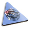 1 x Triangle Coaster - Canberra Australia Australian Flag Cork