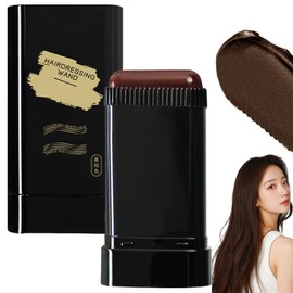 Haarfärbekamm, Grauhaarabdeckung Frauen, Hair Concealer, Temporärer Wurzelfärbe-Haarfärbepinsel, Haaransatz-Shading-Stick, Hochpigmentierter Haarwurzel-Concealer, Wasserfeste Haarfarbe(schwarzbraun)