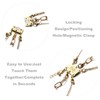 Zpsolution Layering Necklace Clasp, Lock Magnetic Necklace Connector Multi Strands