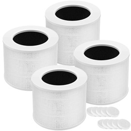 4-Pack Core Mini Filter Compatible with LEVOIT Core Mini Air Purifie-r, 3-in-1 H13 HEPA High-Efficiency Activated Carbon Pre-filter for LEVOIT Core Mini Replacement Filter, Core Mini