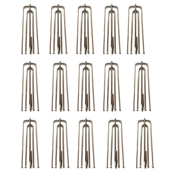 Curtain Hooks，60pcs Stainless Steel Pinch Pleat Curtain Hooks for Window