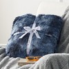 Bedsure Soft Tie Dye Navy Throw Blanket for Couch, Fluffy