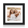 Hongkee 8x8 Picture Frame with Glass, Display Pictures 6x6 with