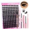 280pcs 200D 0.07D DIY Eyelash Extensions Mixed 8-16 mm with